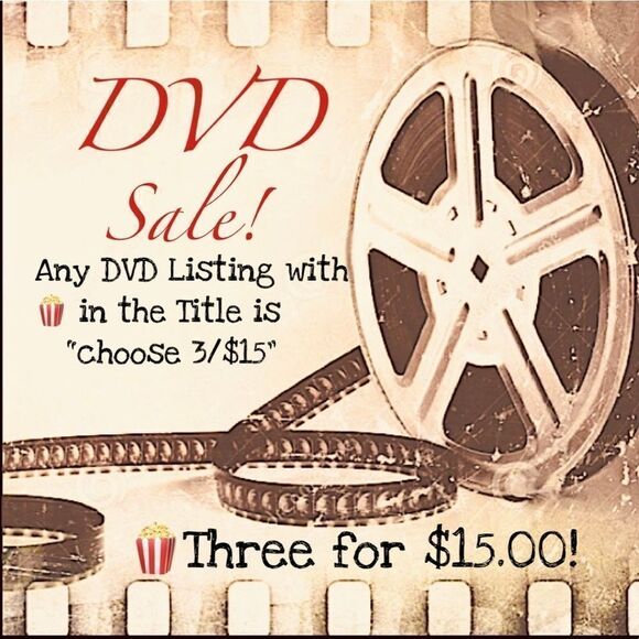 🍿Choose 3 DVD’s for $15 Sale - Picture 1 of 2